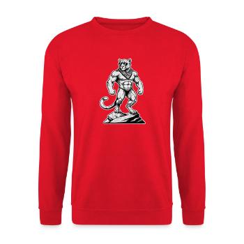Randonneurs Alpinistes Montagne Léopard nature - Sweat-shirt Unisexe - rouge - Devant - Alina (178cm) & Michal (187cm)