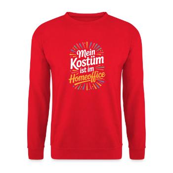 Costume is in the home office carnival carnival office - Unisex Sweatshirt - red - Front - Alina (178cm) & Michal (187cm)