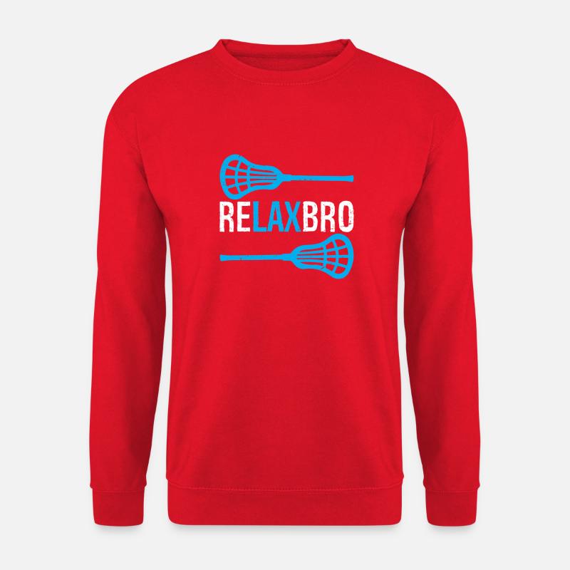 Relax Bro Lacrosse - Unisex Pullover - Rot