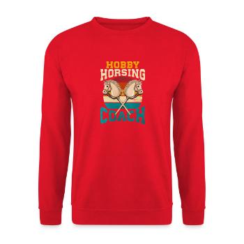 31. Entraîneur de cavalerie amateur - Sweat-shirt Unisexe - rouge - Devant - Alina (178cm) & Michal (187cm)