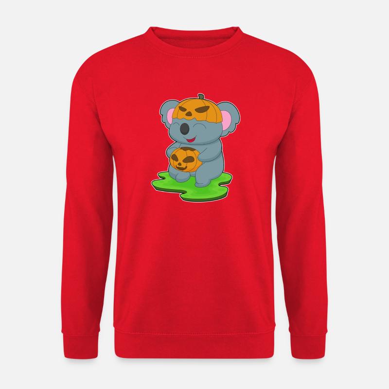 Koala Halloween Pumpkin - Unisex Sweatshirt - red