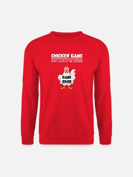 Chicken Game Over – Don't Look - Unisex Sweatshirt - red