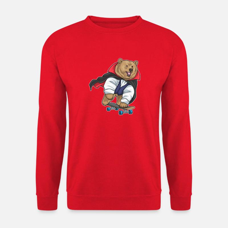 Bear Halloween Vampire - Unisex Sweatshirt - red
