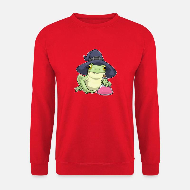 Frog Halloween Witch - Unisex Sweatshirt - red