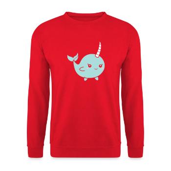 narval - Sweat-shirt Unisexe - rouge - Devant - Alina (178cm) & Michal (187cm)
