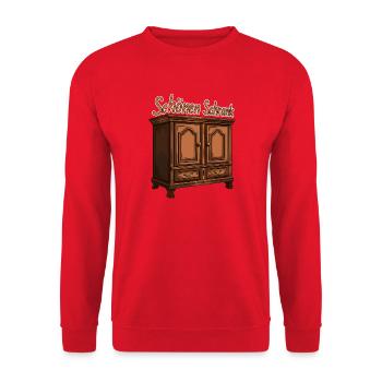 Schönen Schrank (Schönen Dank) - Unisex Pullover - Rot - Vorne - Alina (178cm) & Michal (187cm)