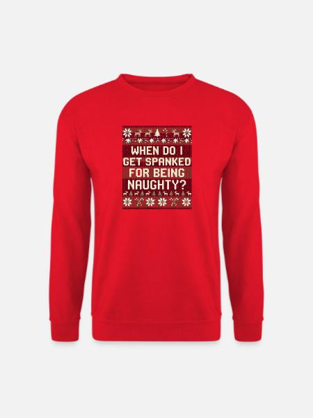 Quand serai-je puni ? Noël coquin - Sweat-shirt Unisexe - rouge