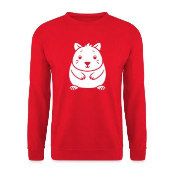 wombat - Sweat-shirt Unisexe - rouge - Devant - Alina (178cm) & Michal (187cm)