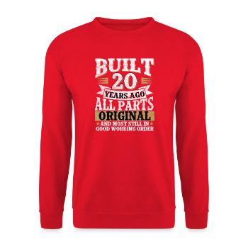 20 Jahre Original – Alle Teile - Unisex Pullover - Rot - Vorne - Alina (178cm) & Michal (187cm)
