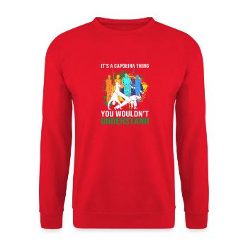 Capoeira - Unisex Sweatshirt - red - Front - Alina (178cm) & Michal (187cm)