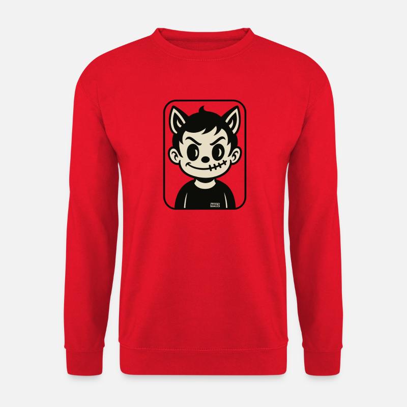 Stichwolf Maskottchen - Unisex Pullover - Rot