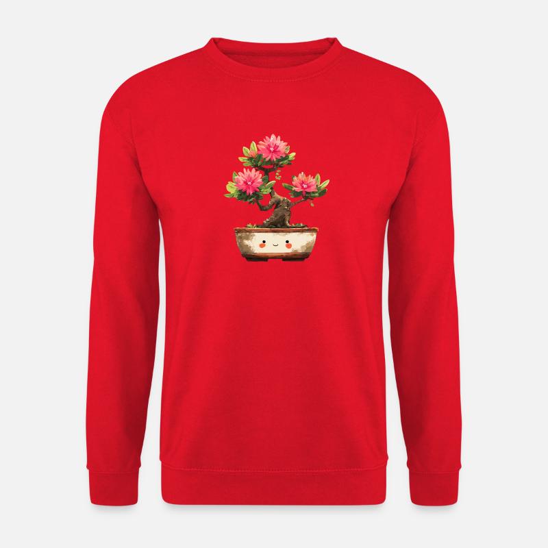 Kawaii Bonsai Blütenfreund - Unisex Pullover - Rot