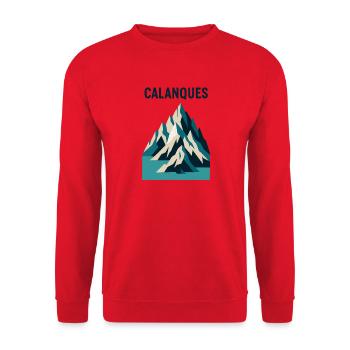 Marseille 13 Calanques - Sweat-shirt Unisexe - rouge - Devant - Alina (178cm) & Michal (187cm)