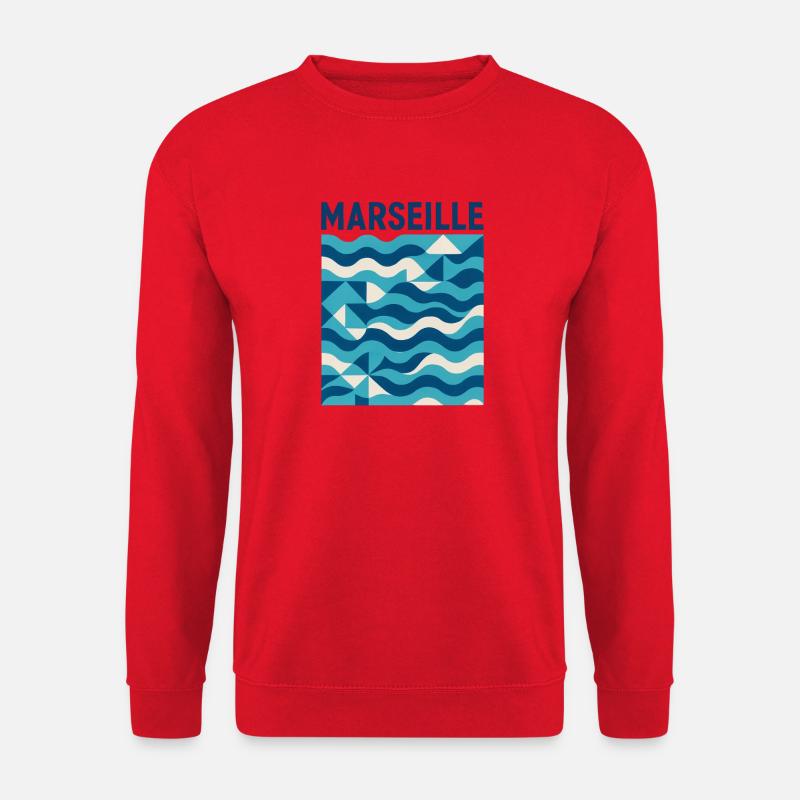 Marseille 13 Phokäische Stadt - Unisex Pullover - Rot