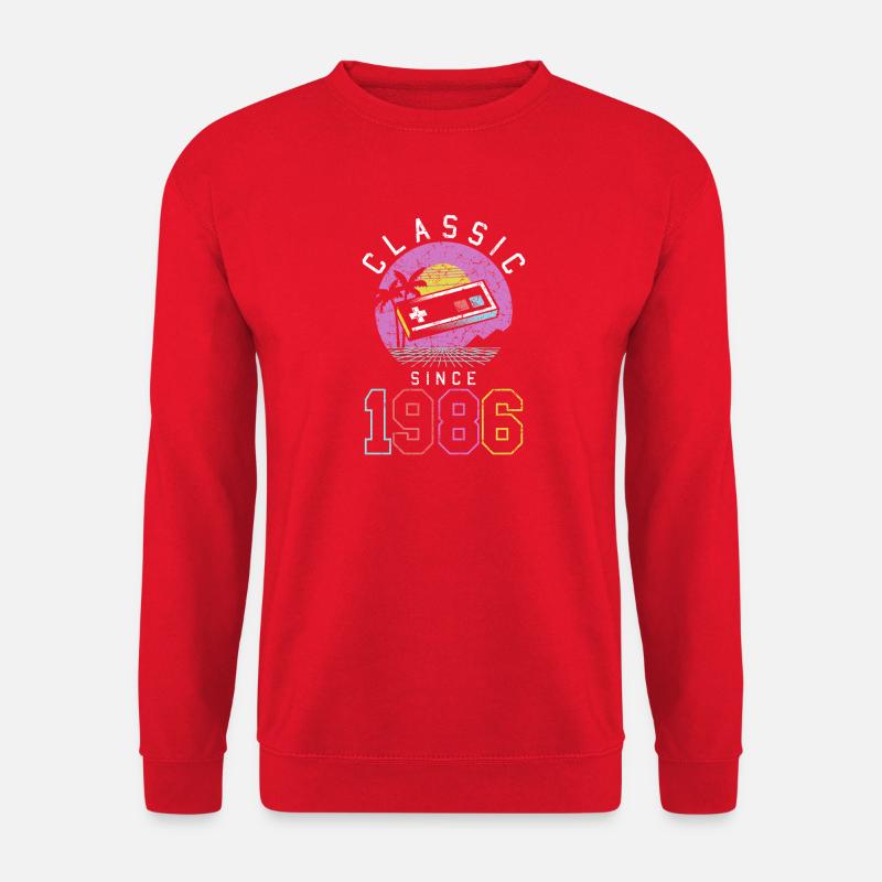 Retro Gaming Strand 1986 - Unisex Pullover - Rot