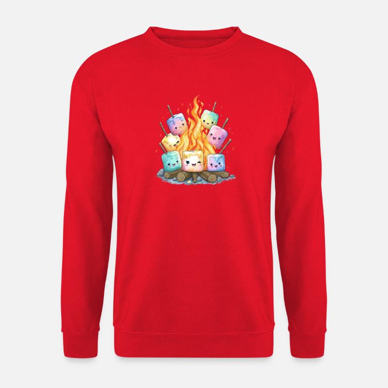 Campfire Marshmallows Fun - Unisex Sweatshirt - red