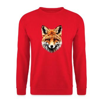 Fuchs Liebe Füchse Rotfuchs Vulpes Kleiner Fuchs - Unisex Pullover - Rot - Vorne - Alina (178cm) & Michal (187cm)