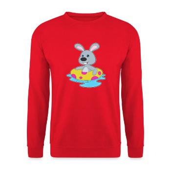 Été de la piscine de natation Bunny - Sweat-shirt Unisexe - rouge - Devant - Alina (178cm) & Michal (187cm)