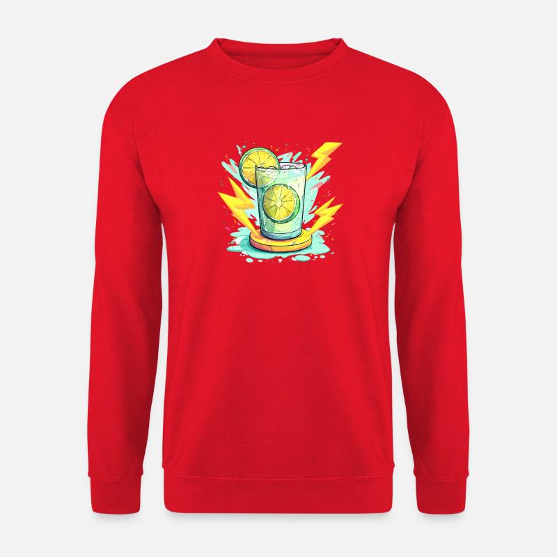 Zitrus-Schock Glasdesign - Unisex Pullover - Rot