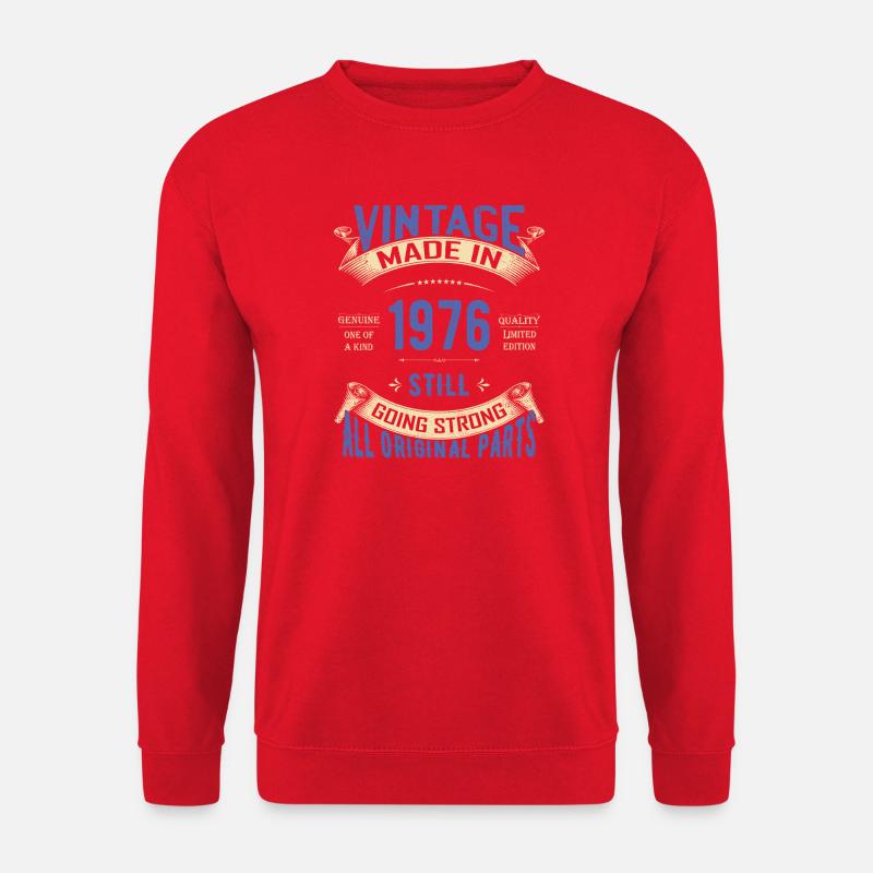 Vintage 1976 läuft immer noch stark - Unisex Pullover - Rot