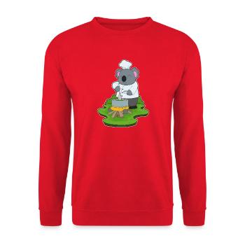 Cuisson en marmite de koala - Sweat-shirt Unisexe - rouge - Devant - Alina (178cm) & Michal (187cm)