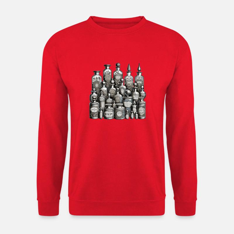 Antike Flaschenkollektion - Unisex Pullover - Rot