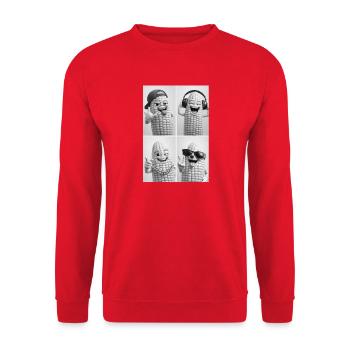Corn - Unisex Pullover - Rot - Vorne - Alina (178cm) & Michal (187cm)