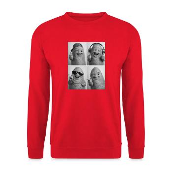 Sweet Potato - Unisex Pullover - Rot - Vorne - Alina (178cm) & Michal (187cm)