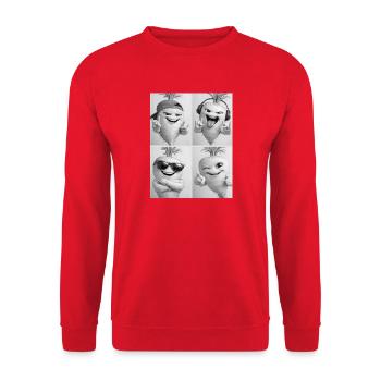 Turnip - Unisex Pullover - Rot - Vorne - Alina (178cm) & Michal (187cm)