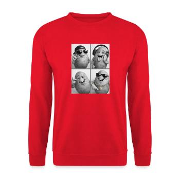 Potato - Unisex Pullover - Rot - Vorne - Alina (178cm) & Michal (187cm)