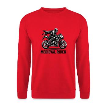 Ritter Motorrad - Unisex Pullover - Rot - Vorne - Alina (178cm) & Michal (187cm)