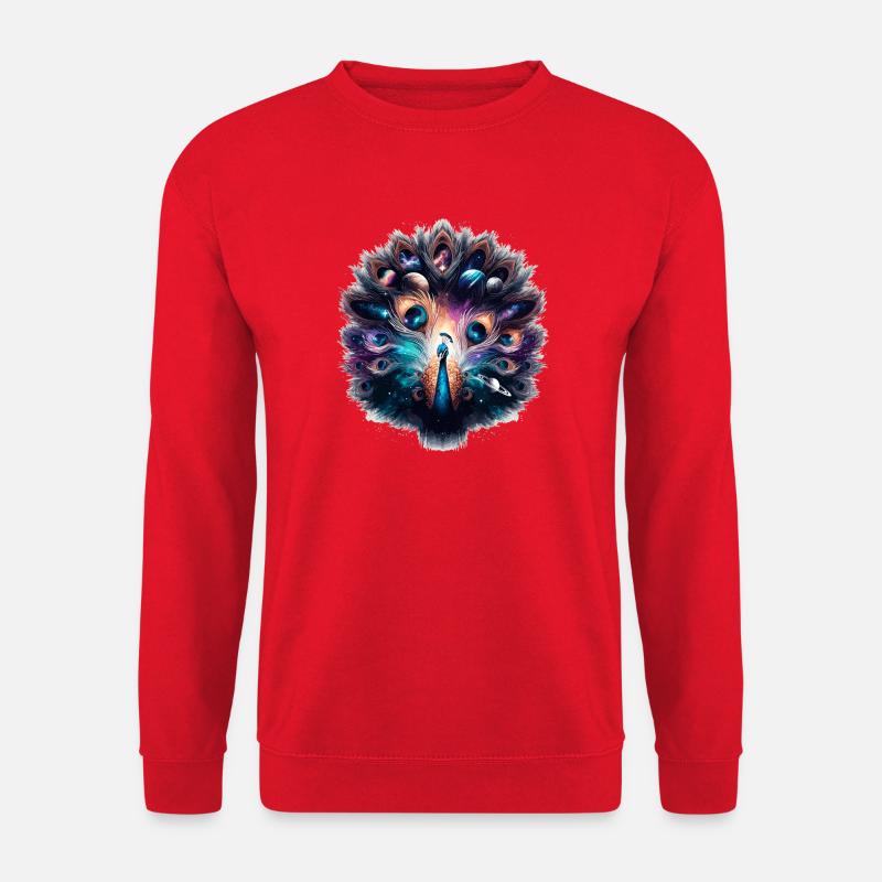 Astralpfau Cosmos - Unisex Pullover - Rot
