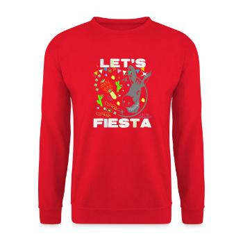 Let's Fiesta Festival - Unisex Sweatshirt - red - Front - Alina (178cm) & Michal (187cm)