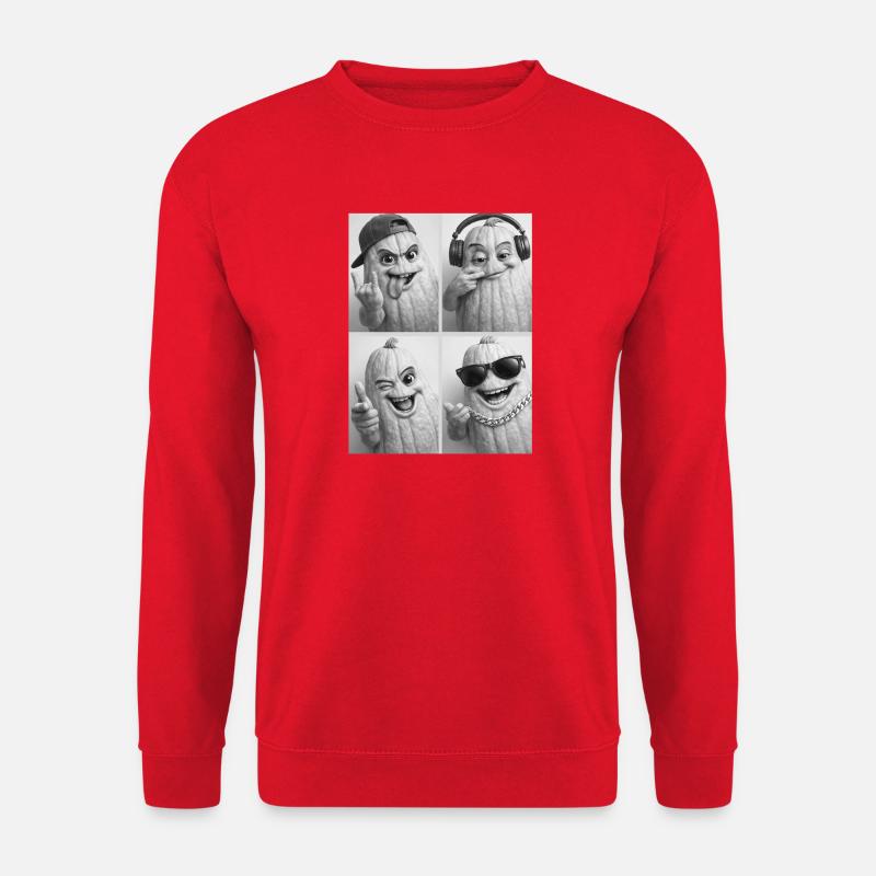Pumpkin characters with style - Unisex Sweatshirt - red