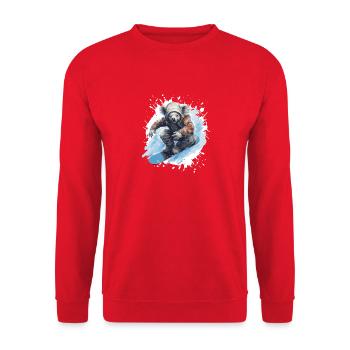 Koala Snowboard - Unisex Sweatshirt - red - Front - Alina (178cm) & Michal (187cm)