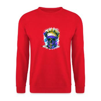 Chef Crâne - Sweat-shirt Unisexe - rouge - Devant - Alina (178cm) & Michal (187cm)