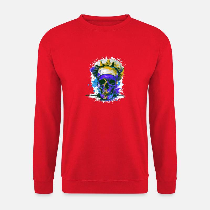 Chef Skull - Unisex Sweatshirt - red