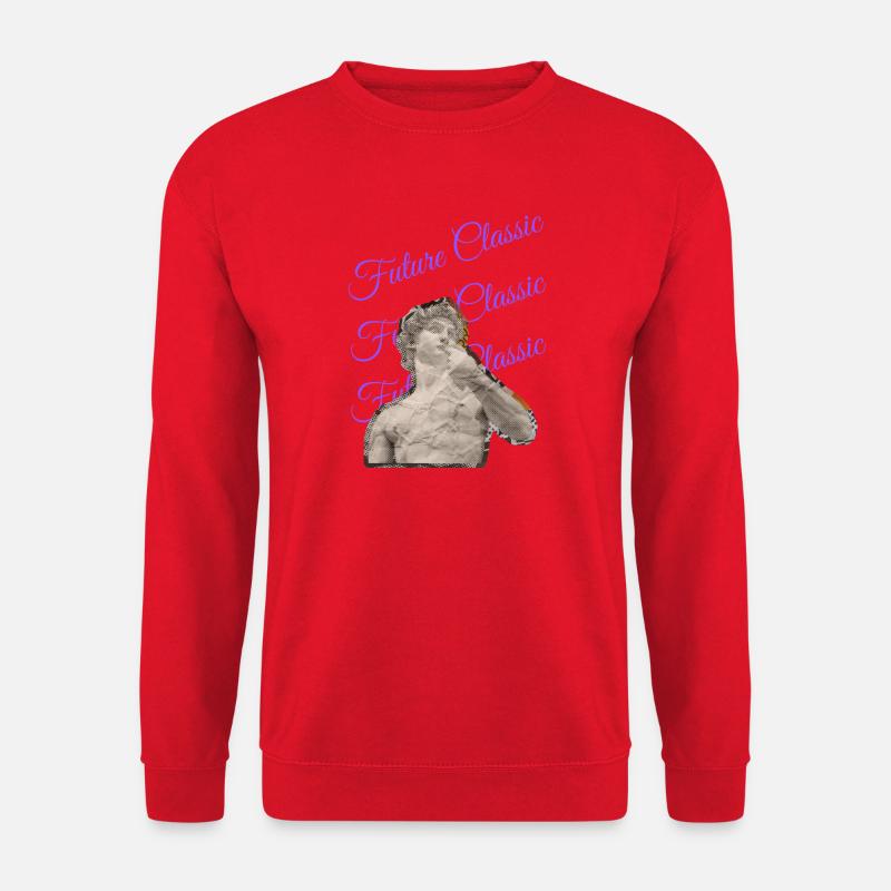 Future Classic – Retro Art Style - Unisex Pullover - Rot