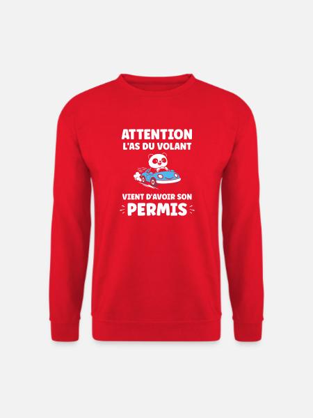 Driver's license humor - Unisex Sweatshirt - red