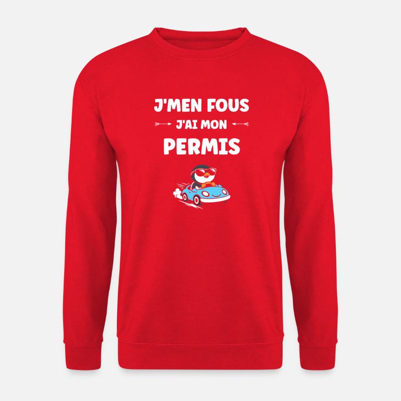 Führerschein-Humor - Unisex Pullover - Rot