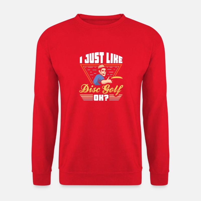 Disc Golf Gifts Disc Golf - Unisex Sweatshirt - red