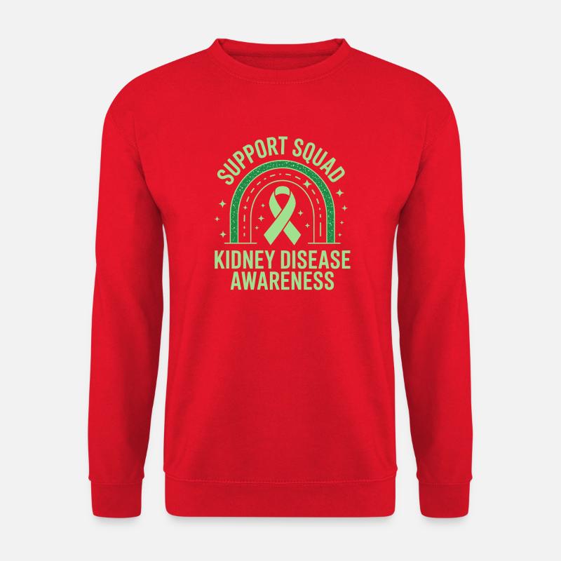 Support Squad Kidney Awareness - Unisex Sweatshirt - red