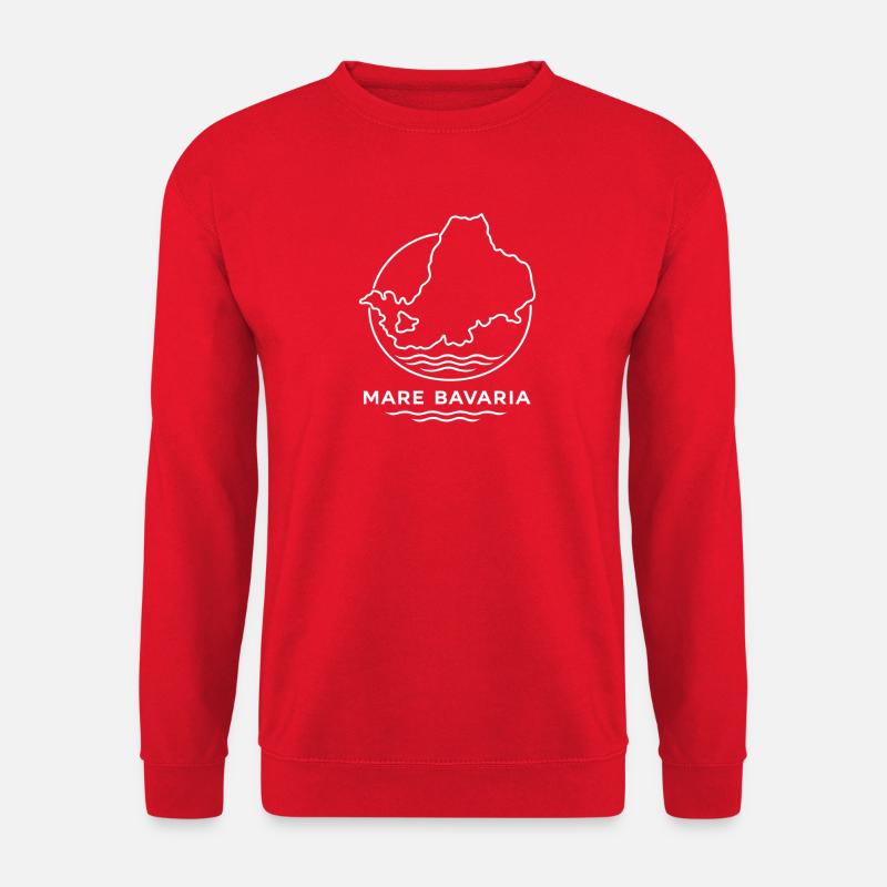 Mer de Bavière - Mare Bavière - Sweat-shirt Unisexe - rouge