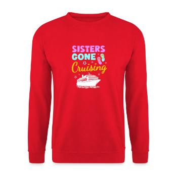 Cruise Ship Cruise - Unisex Sweatshirt - red - Front - Alina (178cm) & Michal (187cm)