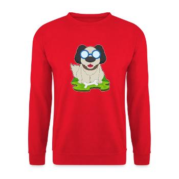 Os de chien - Sweat-shirt Unisexe - rouge - Devant - Alina (178cm) & Michal (187cm)