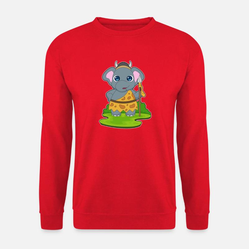 Lance du Guerrier Éléphant - Sweat-shirt Unisexe - rouge