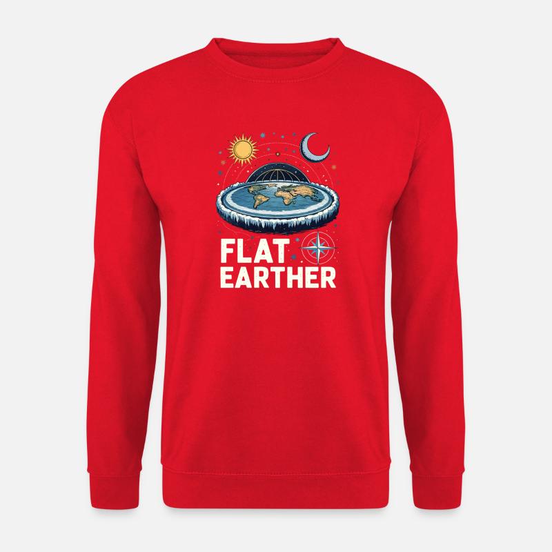 Flat-earthers - Unisex Sweatshirt - red