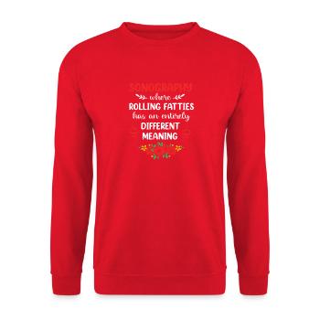 Ultraschall - Unisex Pullover - Rot - Vorne - Alina (178cm) & Michal (187cm)