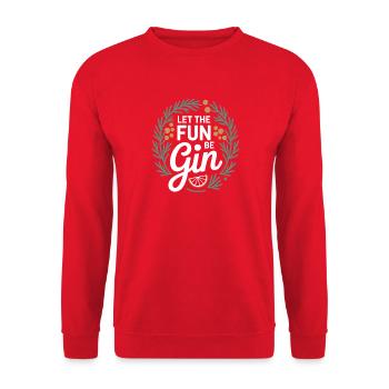 Gin Que le plaisir soit Gin & Tonic Fête des Amateurs Gin - Sweat-shirt Unisexe - rouge - Devant - Alina (178cm) & Michal (187cm)