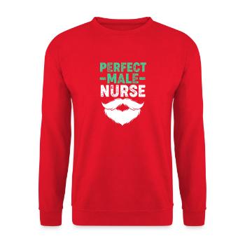 Don infirmier de l’hôpital des infirmières - Sweat-shirt Unisexe - rouge - Devant - Alina (178cm) & Michal (187cm)